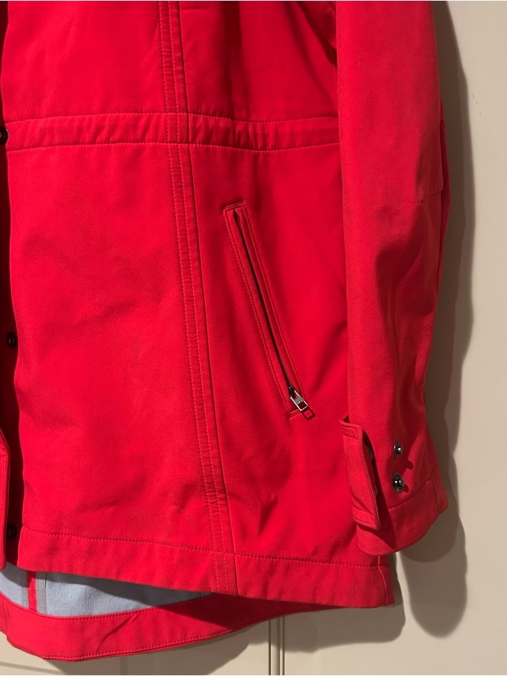 Athleta Red Hooded Jacket - Picture 2 of 12